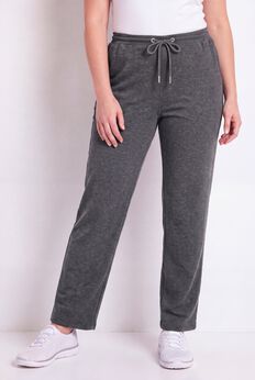Cloud Knit Ribbed Straight Leg Pant
