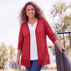 Shadowstripe Burnout Cardigan