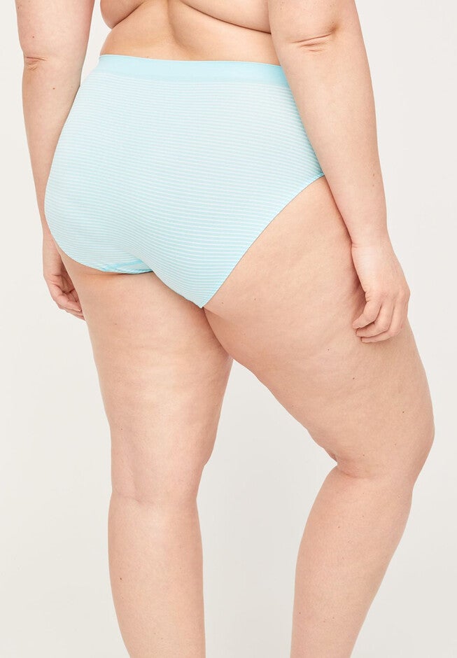 Seamless Printed Hi-Cut Brief Panty, , on-hover image number null