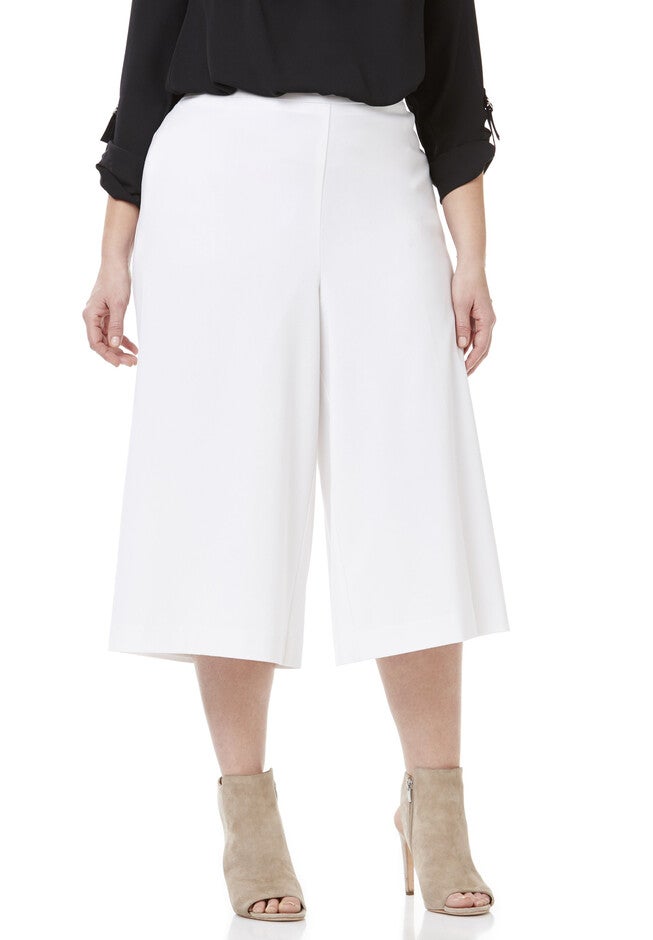 Refined Gaucho Pant, WHITE, hi-res image number null