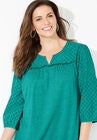 Eyelet Trim Top, , alternate image number null