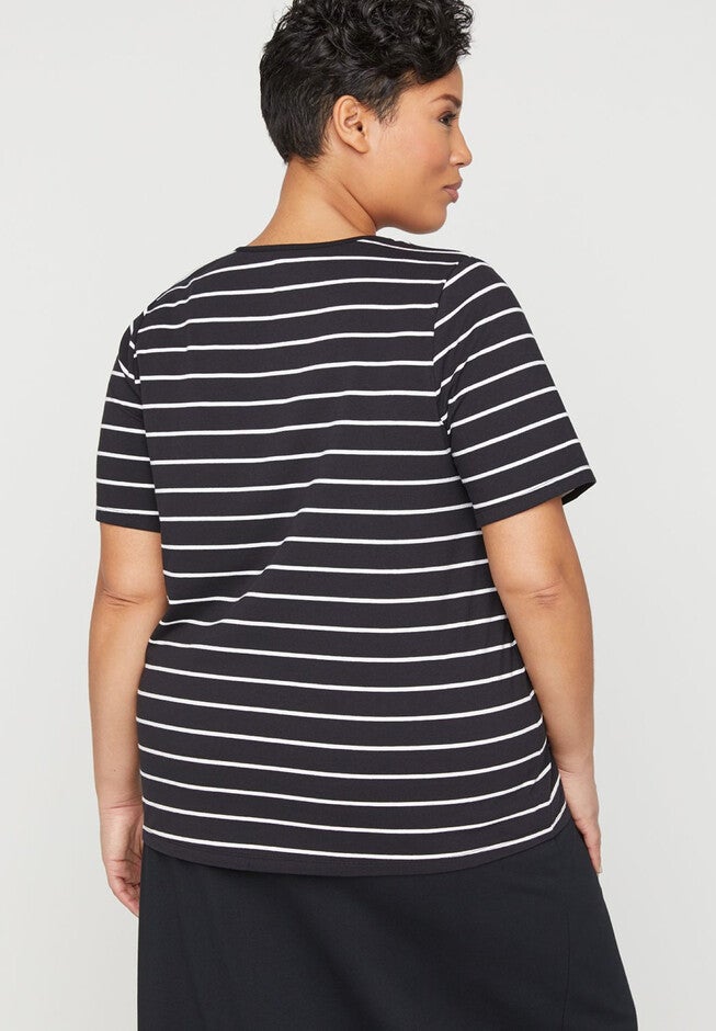 Striped Crochet-Inset Suprema Top, , on-hover image number null
