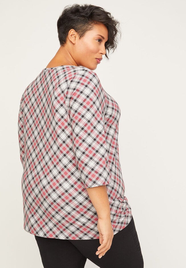 Winterbloom Plaid Top, , on-hover image number 1