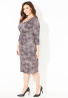 Curvy Collection Drape Front Dress, , alternate image number null