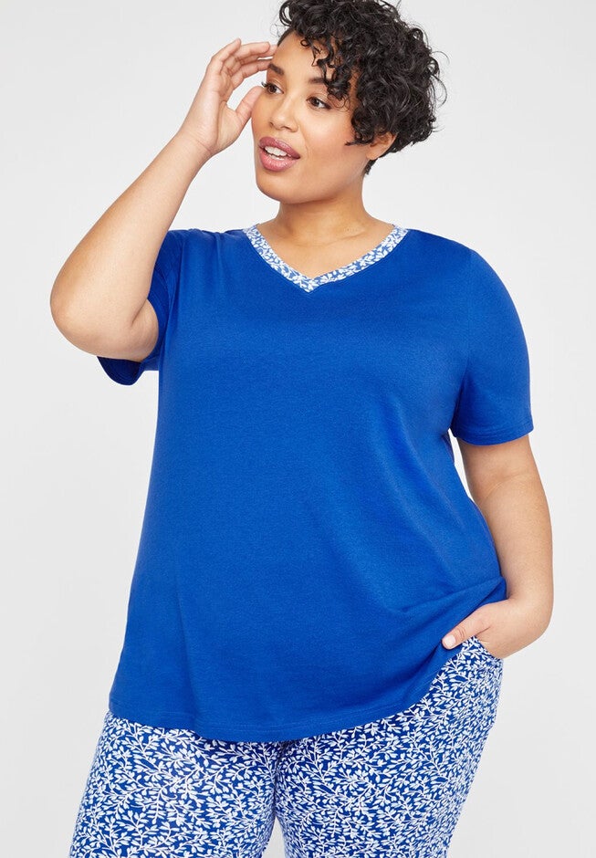 Vineyard Cotton Sleep Tee, SURF THE WEB, hi-res image number 0