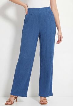 AnyWear Textured Wide Leg Pant
