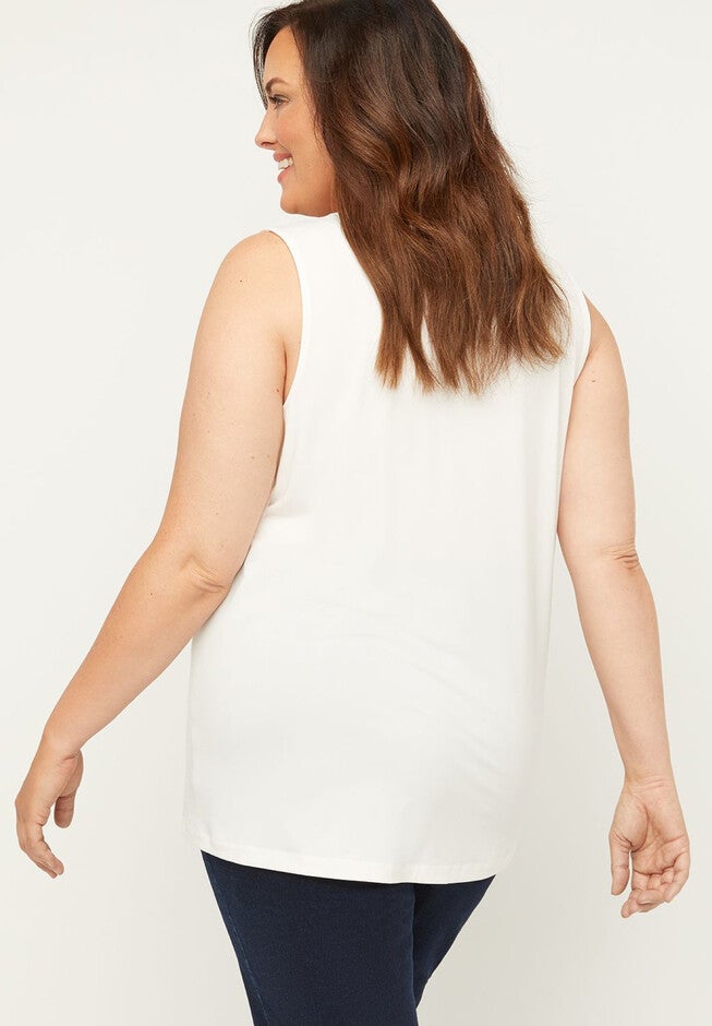 Timeless Tunic Tank with Cutout, , on-hover image number 1