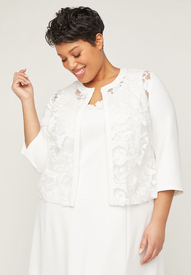 Black Label Floral Jacket, WHITE, hi-res image number null