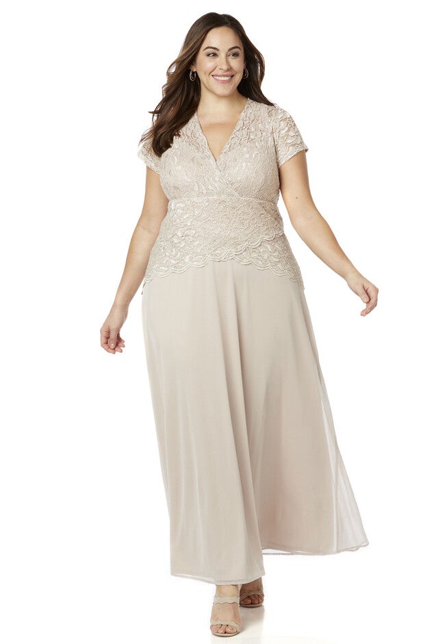 Lace Grandeur Gown, GOLD MINE, hi-res image number null