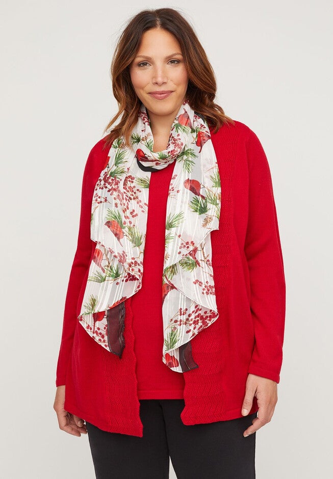 Refined Cardinal Scarf, COCONUT MILK, hi-res image number null