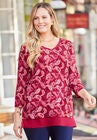 Liz&Me™ Duet Top, CLASSIC RED PAISLEY, hi-res image number null