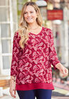 Liz&Me™ Duet Top, CLASSIC RED PAISLEY, hi-res image number null