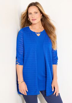 Shadow Stripe Cardigan