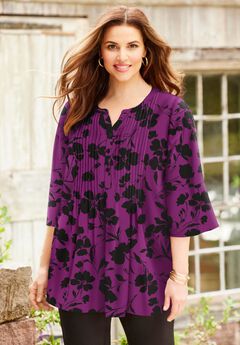 Georgette Pintuck Blouse