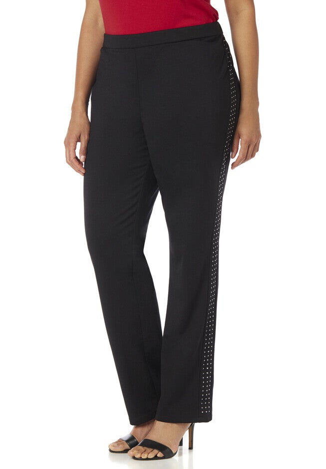 Black Label Studded Pant, BLACK, hi-res image number null