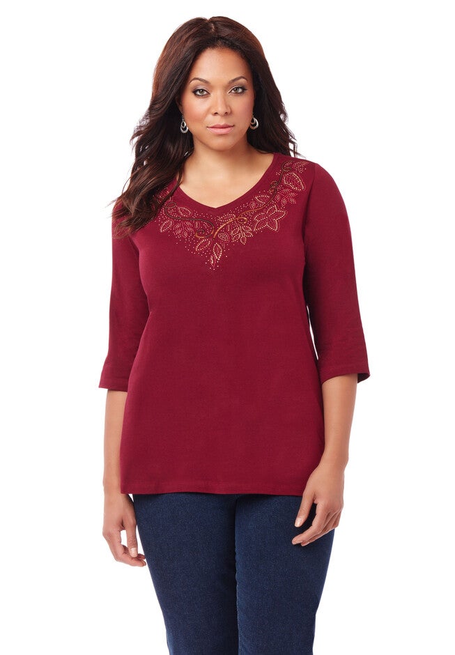 Autumn Splendor Tee, SPICY SANGRIA, hi-res image number null