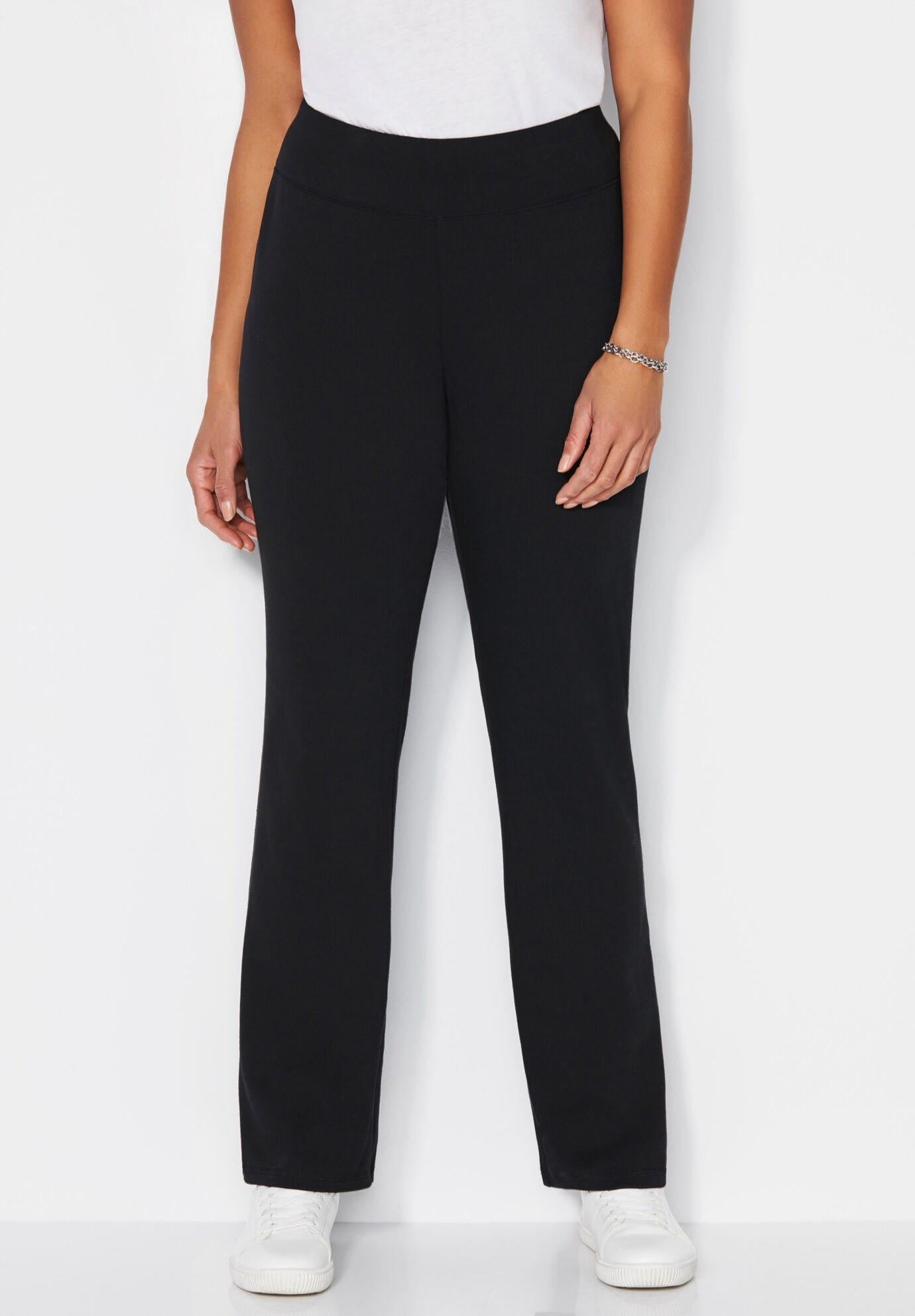 Women's plus size black yoga pants 2025
