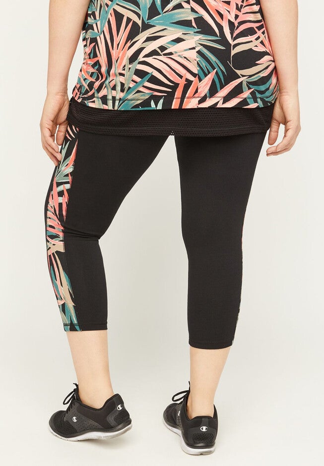 Palm Leaf Capri Legging, , on-hover image number null