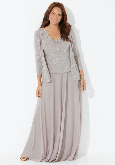 Glimmer Jacket Dress, CHAMPAGNE, hi-res image number null