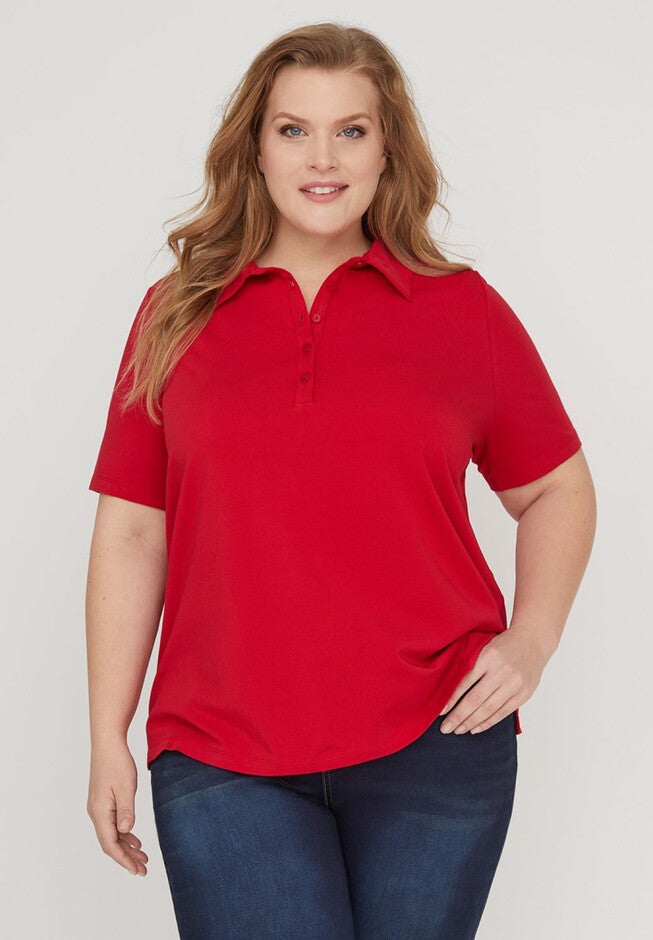 Suprema Polo Shirt, RED, hi-res image number null