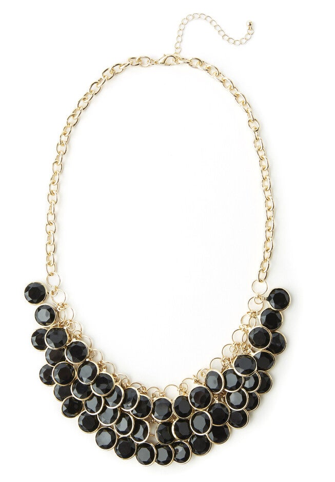 Full Circle Necklace, BLACK, hi-res image number null