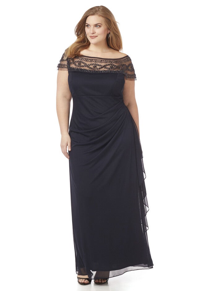 Vintage Romance Dress, MARINER NAVY, hi-res image number null