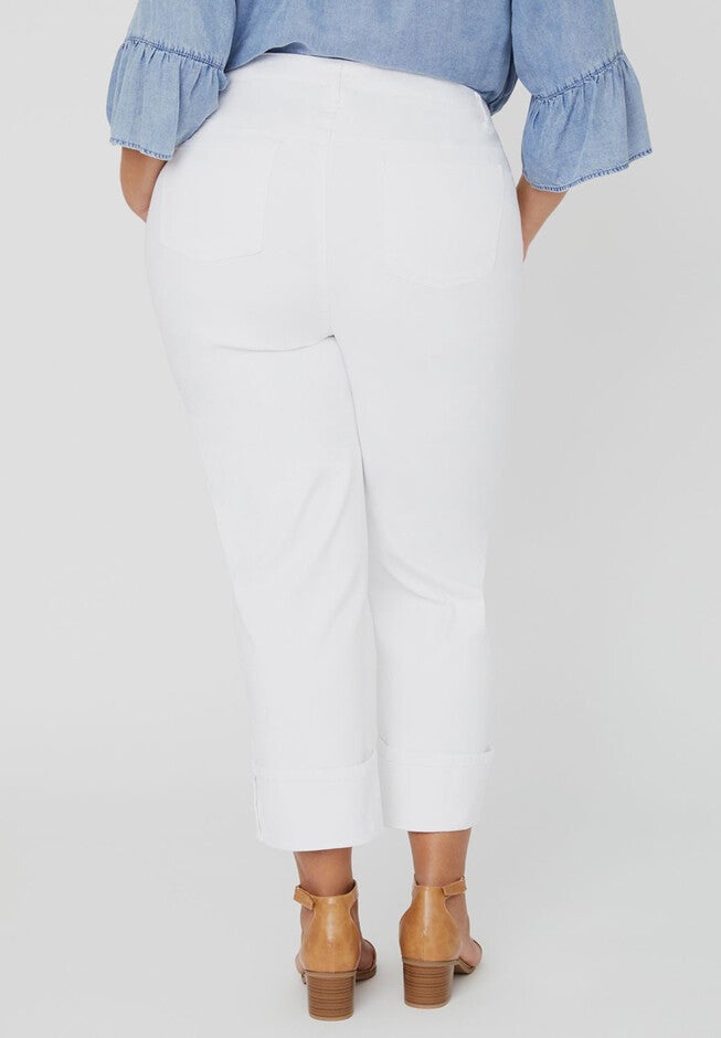 Busted Seam Jean Capri, , on-hover image number null