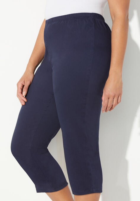 Everyday Cotton Twill Capri, , alternate image number null