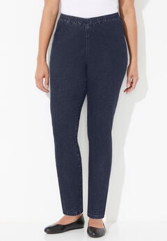 Plus Size Knit Pull On Pants