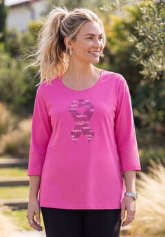 Scoopneck Breast Cancer Awareness Tee