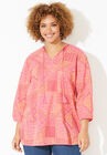 Liz&Me™ Classic Peasant Top, PINK BURST PATCHWORK, hi-res image number null