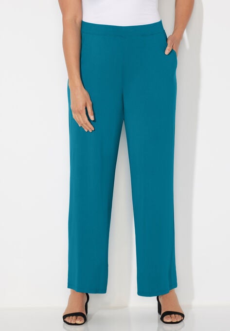 AnyWear Wide Leg Pant, DEEP TEAL, hi-res image number null
