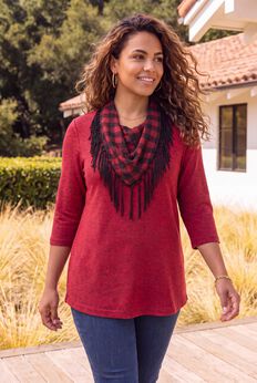 Impossibly Soft Tunic & Scarf Duet