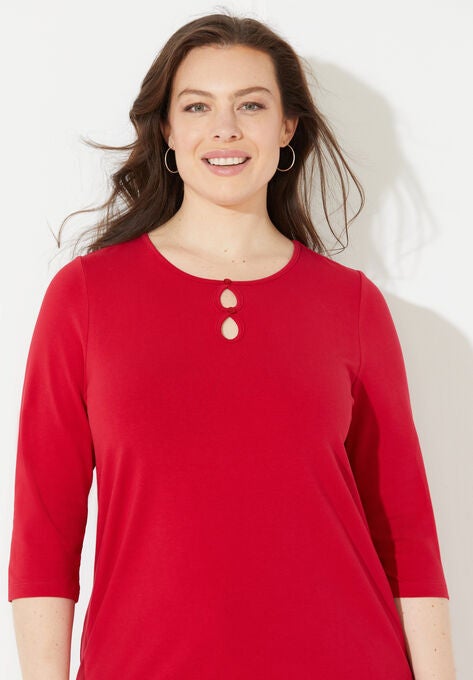 Suprema® Teardrop Tee, , alternate image number null