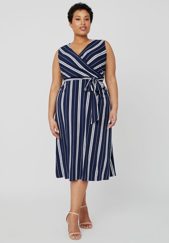 Black Label Striped Dress, MARINER NAVY, hi-res image number 0