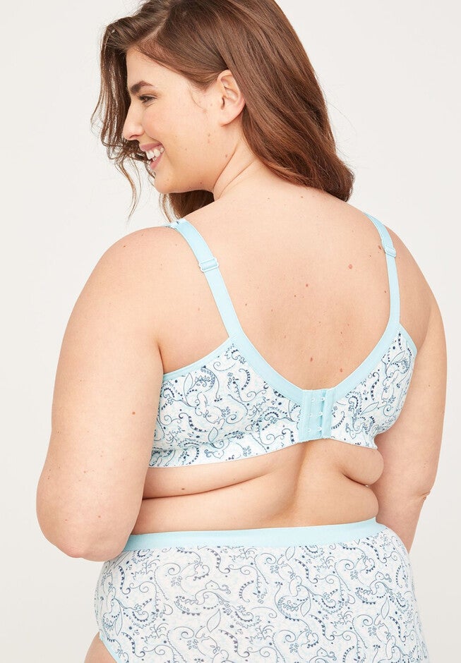 Cotton Comfort No-Wire Bra, , on-hover image number 1
