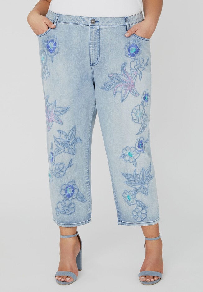 Floral Stitch Capri, RADIANT WASH, hi-res image number null