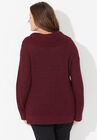 Pointelle Cowlneck Sweater, , on-hover image number null