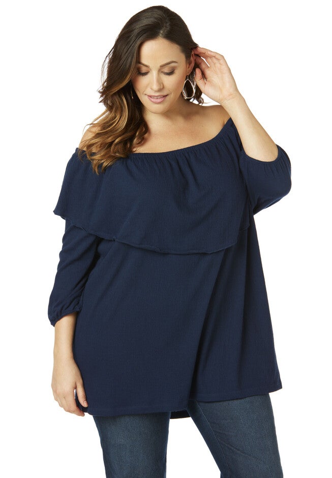 Folk Song Top, MARINER NAVY, hi-res image number 0