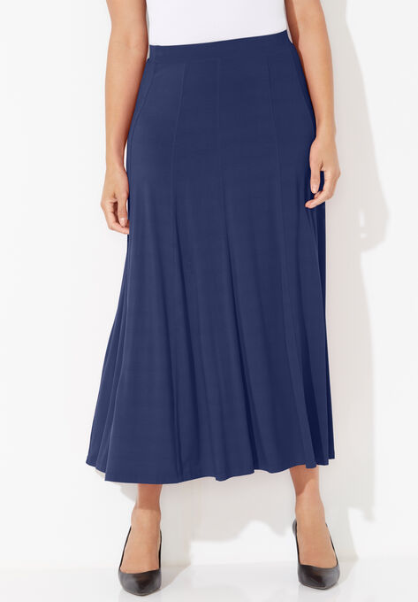 AnyWear Seamed Skirt, NAVY, hi-res image number null