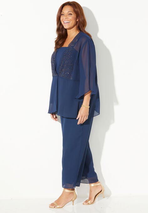 Masquerade Beaded Pant Set, , alternate image number null