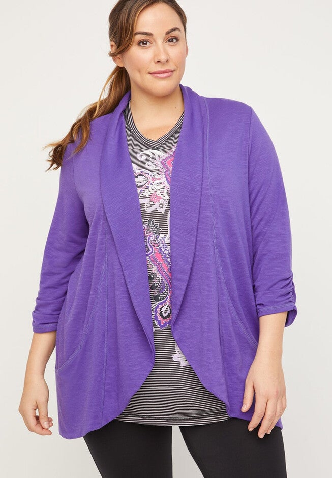 Patio Cardigan, VIOLET, hi-res image number null