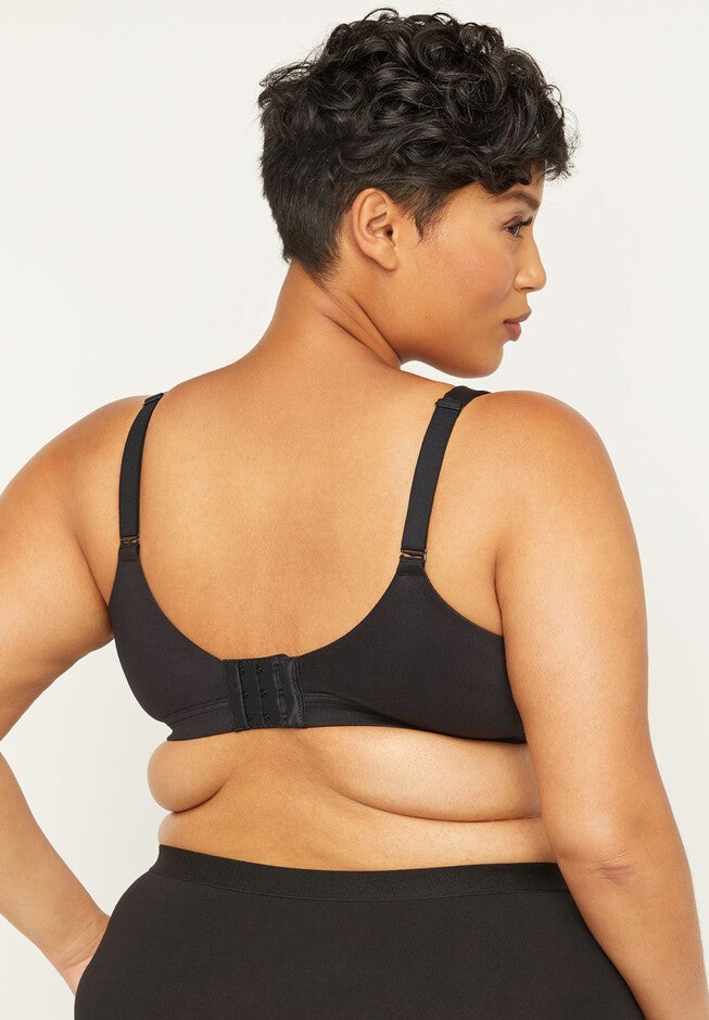 Solid Full-Coverage Smooth No-Wire Bra, , on-hover image number 1