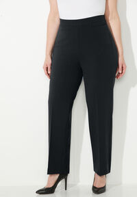 curvy fit dress pants Rafaella Women's Gabardine Bootcut Stretch with Pockets, Soft Stretch Work Slacks, 29" & 32" Inseams, Black, 4 at Amazon Women's Clothing store Made from fabric Petite Plus Size Women's Right