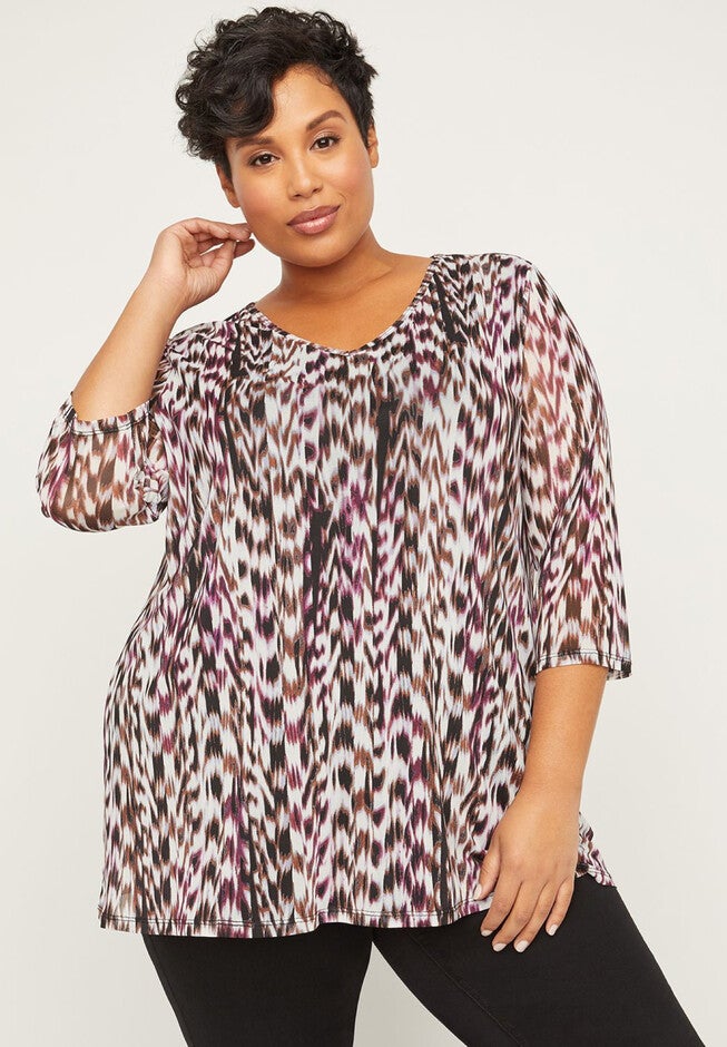 Oasis Breeze Top, ABSTRACT PRINT, hi-res image number null