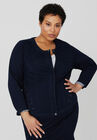 Curvy Collection Denim Jacket, OXFORD BLUE WASH, hi-res image number null
