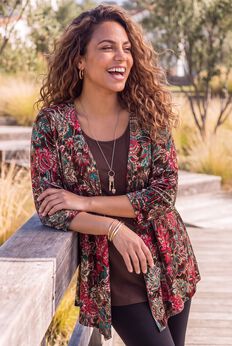 Cardigan and Tank One Piece Top
