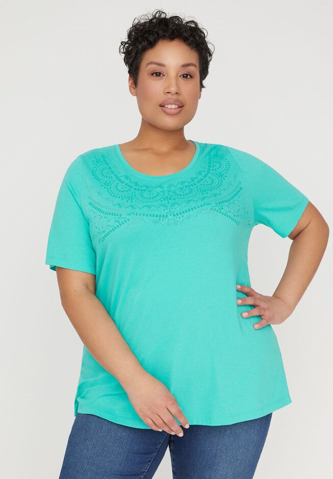 Ocean Tide Burnout Tee, BLUE HAWAIIAN, hi-res image number null