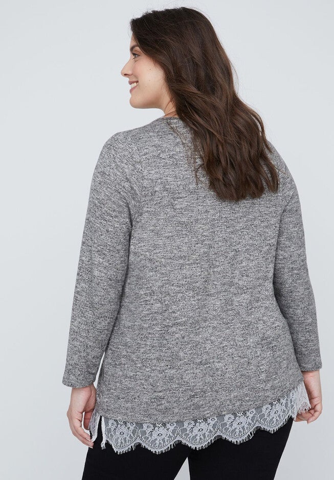 Heather & Lace Duet Top, , on-hover image number null