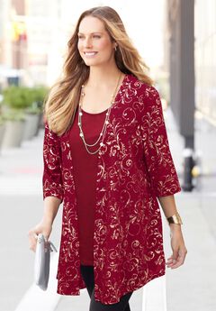 Black Label Metallic Cardigan